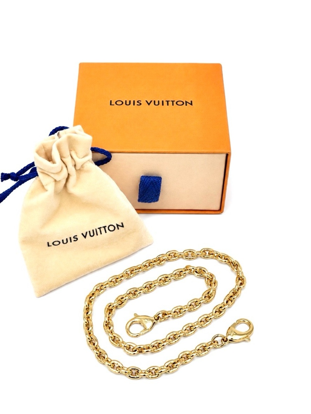 Louis Vuitton LV Felicie Gold Chain Strap W/ Dustbag & Box NEW